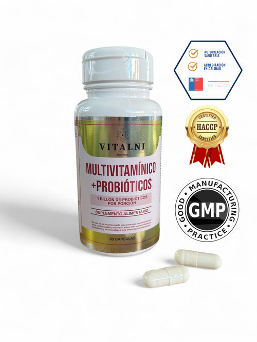 Vitalni Energy Multivitaminico + Probioticos 14 Cepas
